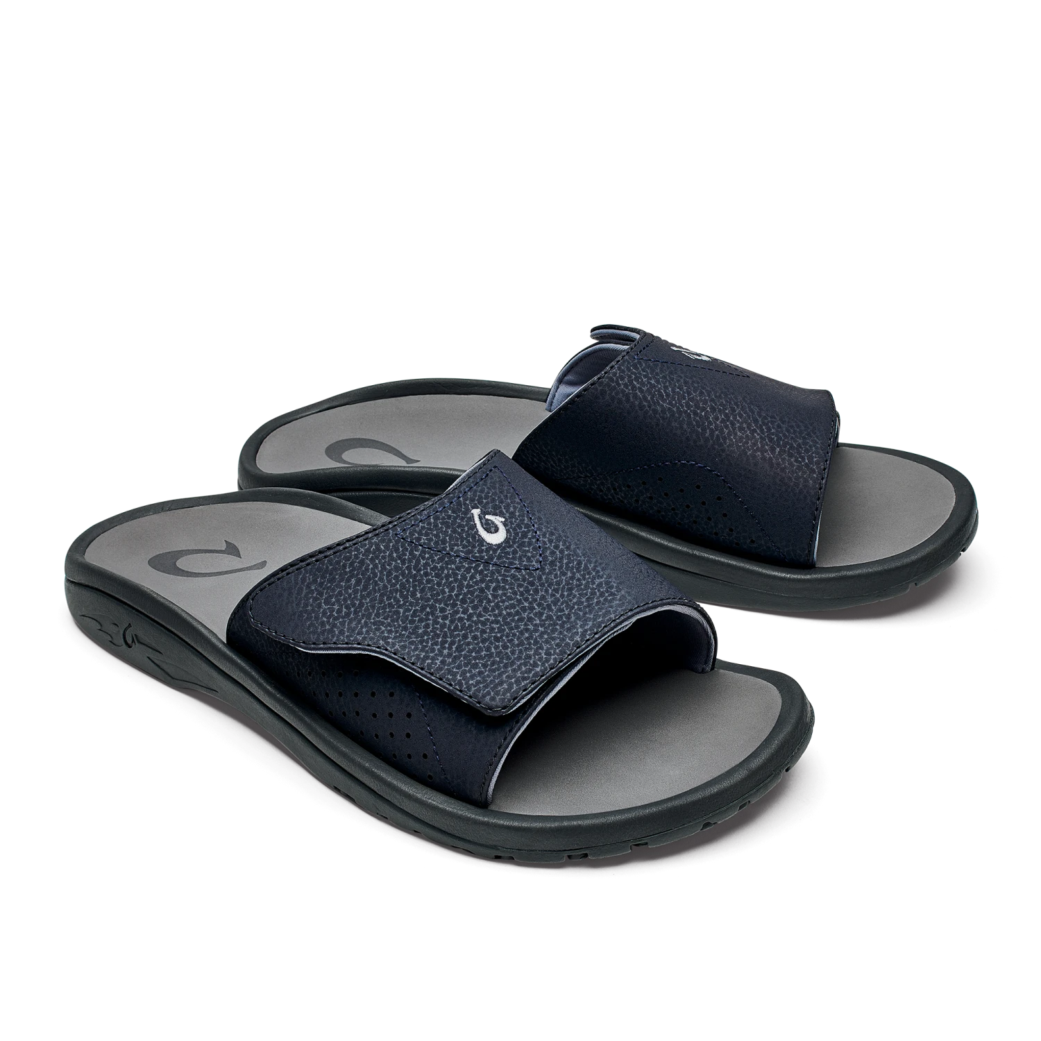 OluKai Nalu Slide – Trench Blue / Charcoal - Image 5