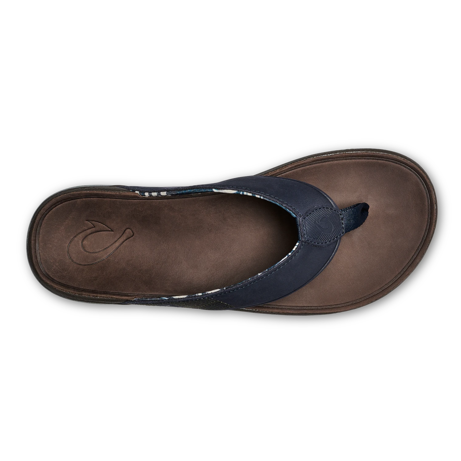 OluKai Tuahine – Trench Blue / Dark Wood - Image 8