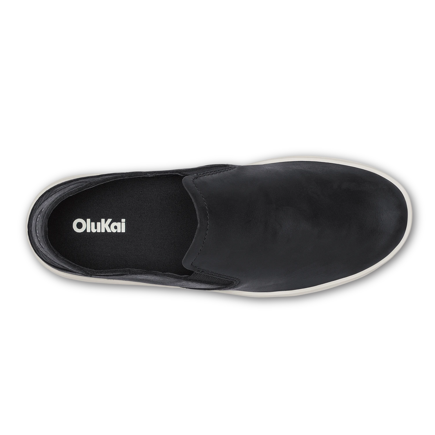 OluKai Pehuea Leather-Onyx / Onyx - Image 9
