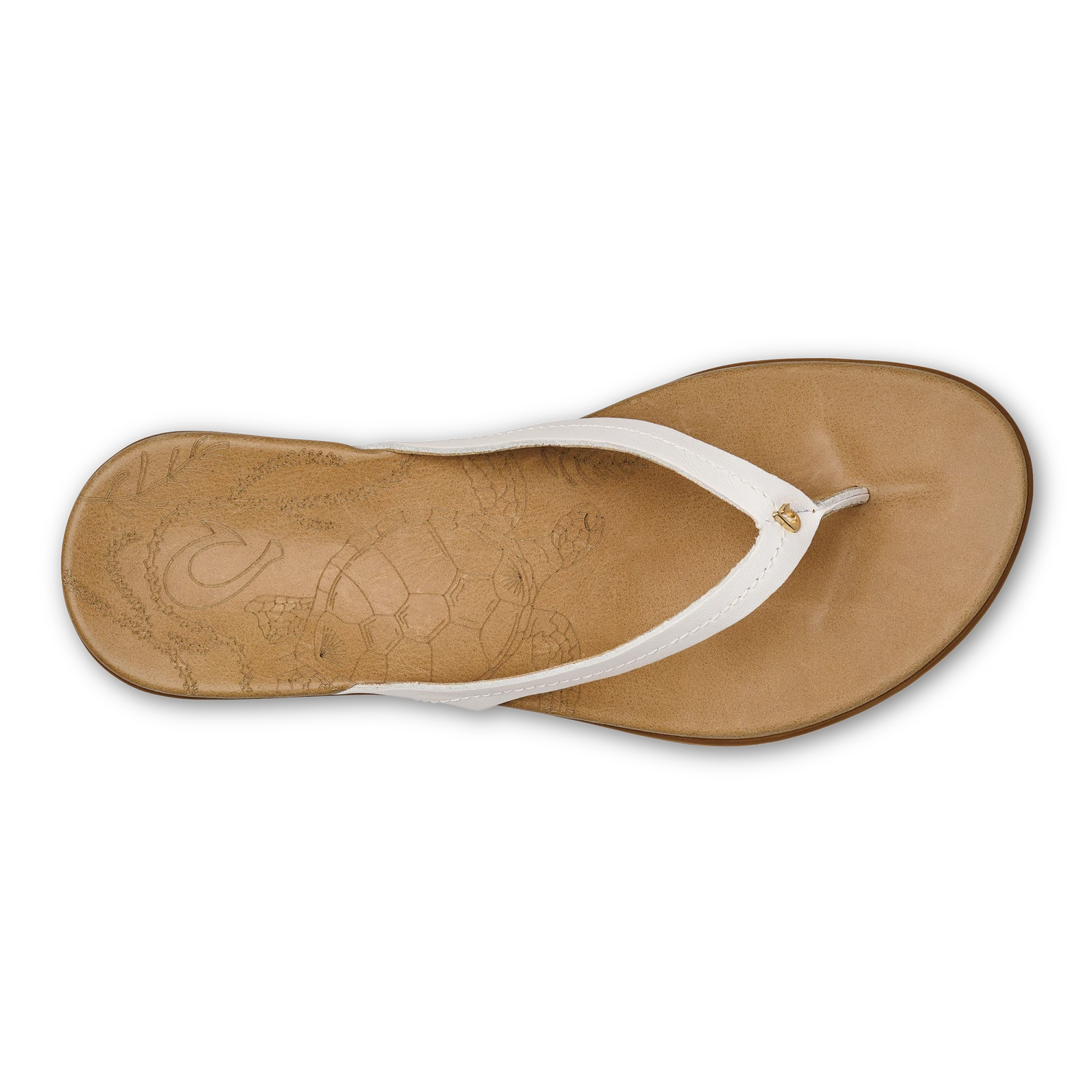 OluKai Honu – Bright White / Golden Sand - Image 6