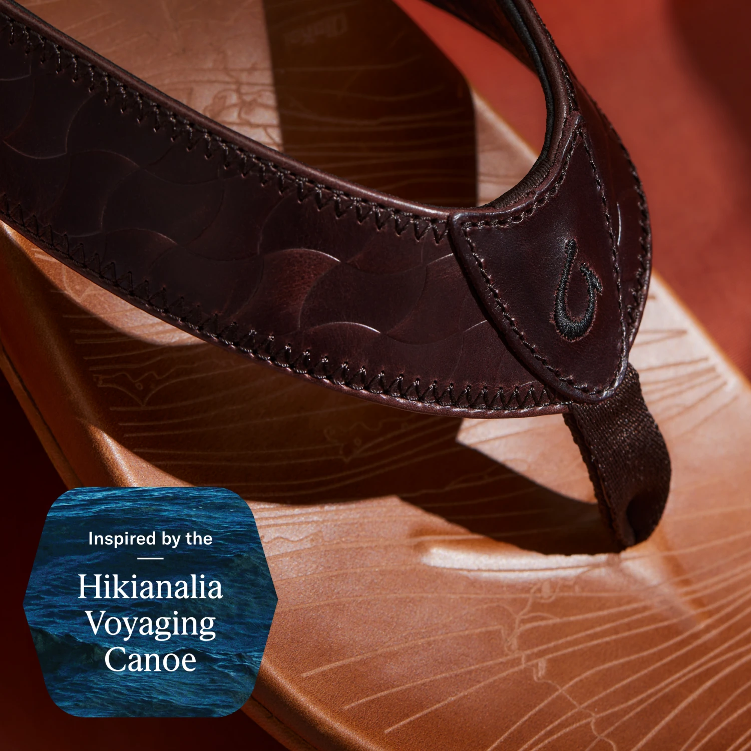 OluKai Hikianalia-Dark Java / Tan - Image 2